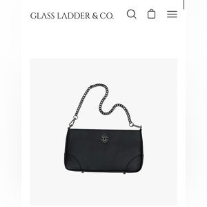 Glass Ladder and Co - Black x Gunmetal Vera purse and 3 straps